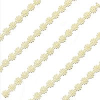 2x Yards 12.5mm  Guipure Embroidered Daisy Flower Lace Trim - Pick your Colour