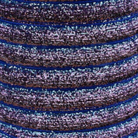 5x Yards 10mm Glitter Sparkly Velvety Polyester Ribbon - Pick Your Colour