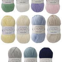 Cygnet Pure Baby DK Anti Pilling 100g Yarn for Crochet and Knitting