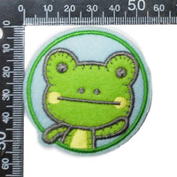 1x Pair (2 pcs) Large 60mm Cute Animal Iron-On Embroidered Applique Patches