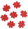 24x Colourful 25mm Daisy Flower Embroidered AB Giupure Sew on Applique Patch