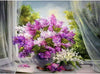 1x 5D Full Drill Flower Theme Resin Diamond Art Dots Embroidery Painting Art Kit