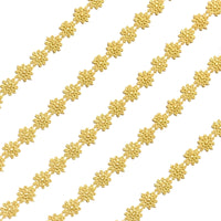 2x Yards 12.5mm  Guipure Embroidered Daisy Flower Lace Trim - Pick your Colour