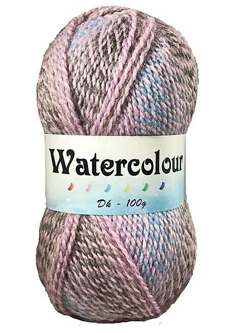 Cygnet Watercolour DK 100g Yarn for Crochet and Knitting