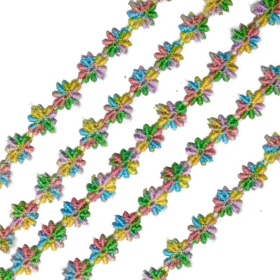 2x Yards 15mm Guipure Embroidered Flower Lace Trim - Pick your Flower Design