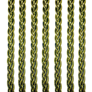 2x yards Metallic 10mm Webbing Braid Trim