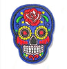 1X Embroidered Sugar Skull Iron On Sew On on Applique Patches