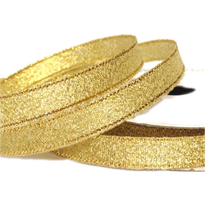 5x Meters Lurex Metallic Gold or Silver 12mm Ribbon Trim