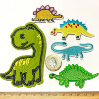 Multi pcs Dinosaur Theme Sew-On Iron-On Embroidered Applique Patches