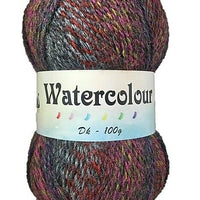 Cygnet Watercolour DK 100g Yarn for Crochet and Knitting