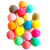 20x Firm and Bouncy but Soft Large 25mm Pompoms Crafts