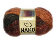 1X Nako Moher Special Romantik Jakar 100g Fine Crochet and Knitting Yarn
