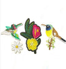 1x Set Multi Pcs Birds & Flowers Theme Sew-On Iron-On Embroidered Patches