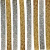 1x/2x/3x Yards (6,10,15,30)mm Metallic Glittery Flat Braid Trim - Gold or Silver