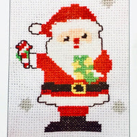 1x TWU Christmas Holiday Themed Make Your Own Mini Cross Stitch Card Kit