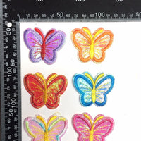 Multi Pcs Butterfly Theme Sew-On Iron-On Embroidered Applique Patches