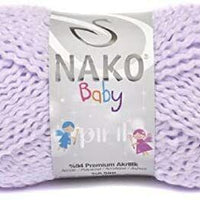 1x Nako Baby Piril 94% Premium Acrylic 6% Metallic Polyester 50g Yarn