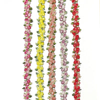 1x Half Yard 15mm Embroidered Rose Flower Lace Trim - Pick your Colour