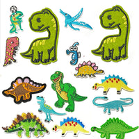 Multi pcs Dinosaur Theme Sew-On Iron-On Embroidered Applique Patches