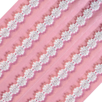 2x Yards 12.5mm  Guipure Embroidered Daisy Flower Lace Trim - Pick your Colour