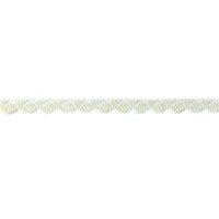 8x Yards 14mm Scalloped Flower Polyester Lace - Pick Your Colour