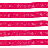 2x Yards 20mm Beaded Velvety Soft Lace Trim