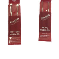 2x Knitters or Wool Sewing Needles