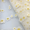 1.5 Yards 150mm Fancy Flower Daisy or Peacock Ribbon Soft Tulle Organza Mesh