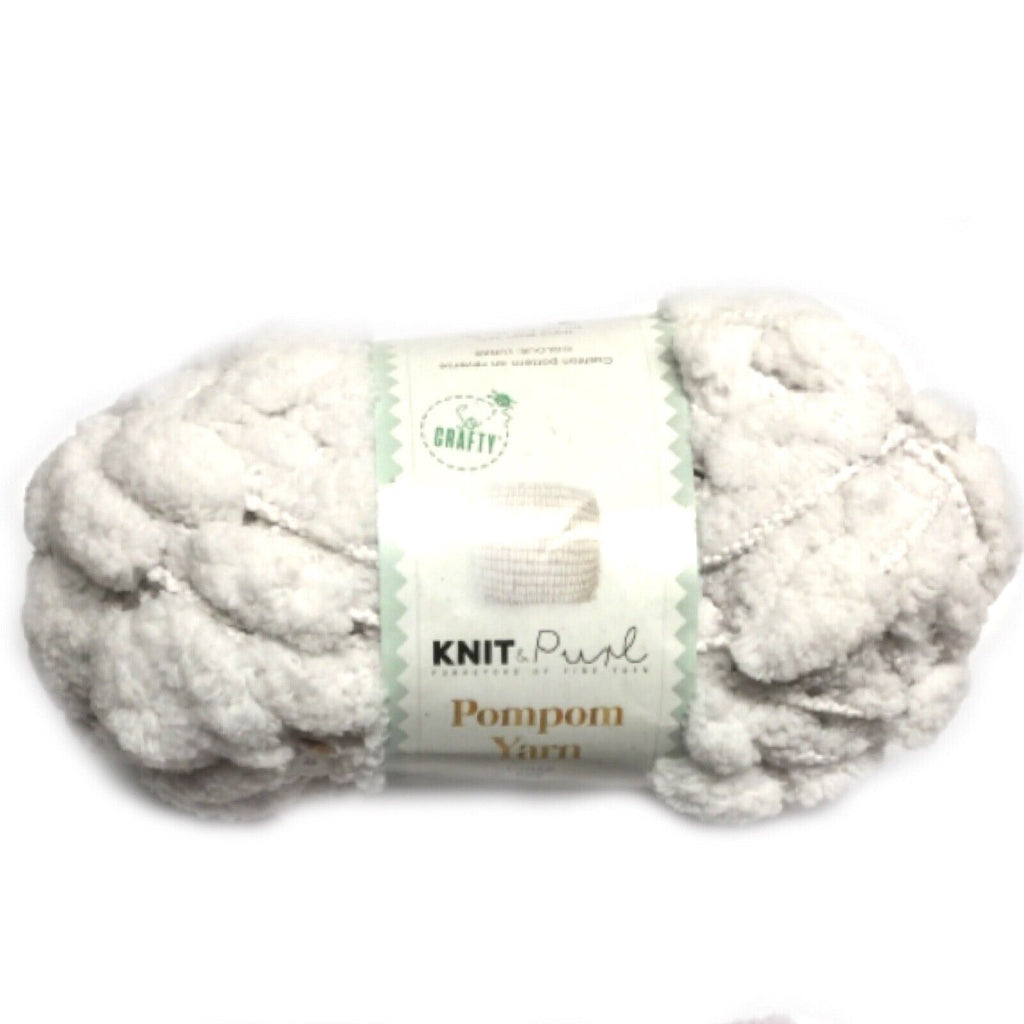 1x Super Soft Pompom 50g Acrylic Chunky Crochet and Knitting Yarn