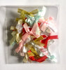 35x Multi Colour Polyester Satin and Metallic Mini Ribbon Bow for Crafts
