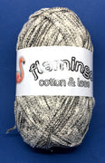 1x Flamingo Boucle Thread Like Cotton Fine Flat Yarn