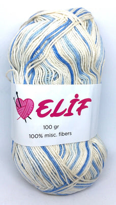 1x Elif 100% Acrylic 100g Super Fine Soft Crochet and Knitting Yarn