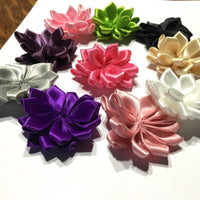 10 pcs Faux Chrysanthemum 40mm Satin Flower for Craft Sewing Embellishment