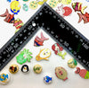 50 pcs Ocean Creatures Theme Wood Buttons for Sewing and Craft Embellishment