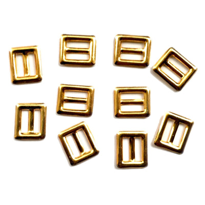 10 pcs Gold Colour Metal Strap Buckles 23mm x 20mm