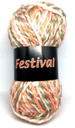 1x Festival 100g 100% Acrylic Chunky Crochet and Knitting Yarn