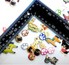 50pcs Wood Buttons Pet Animals Various Design for Sewing Craft Embellishment