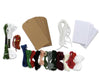 1x Set (Makes 24 pcs) Cross Stitch Your Own Christmas Tag Kit with 6 Design