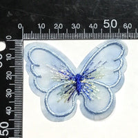 8x Vibrant Colour 60mm Butterfly Embroidered Sew-On Glue-On Appliqué Patch