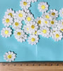 30x Small 20mm Daisy Flower Yellow Center Embroidered Sew On Applique Patch