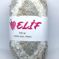 1x Elif 100% Acrylic 100g Looped Lace Boucle Crochet and Knitting Yarn