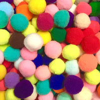 20x Firm and Bouncy but Soft 30mm Large Pompoms Crafts