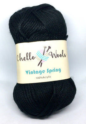 1x Chello Wools 100% Acrylic Soft 4Ply Crochet and Knitting Yarn